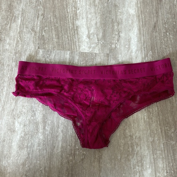 Victoria's Secret Other - Burgundy lace cheeky panty